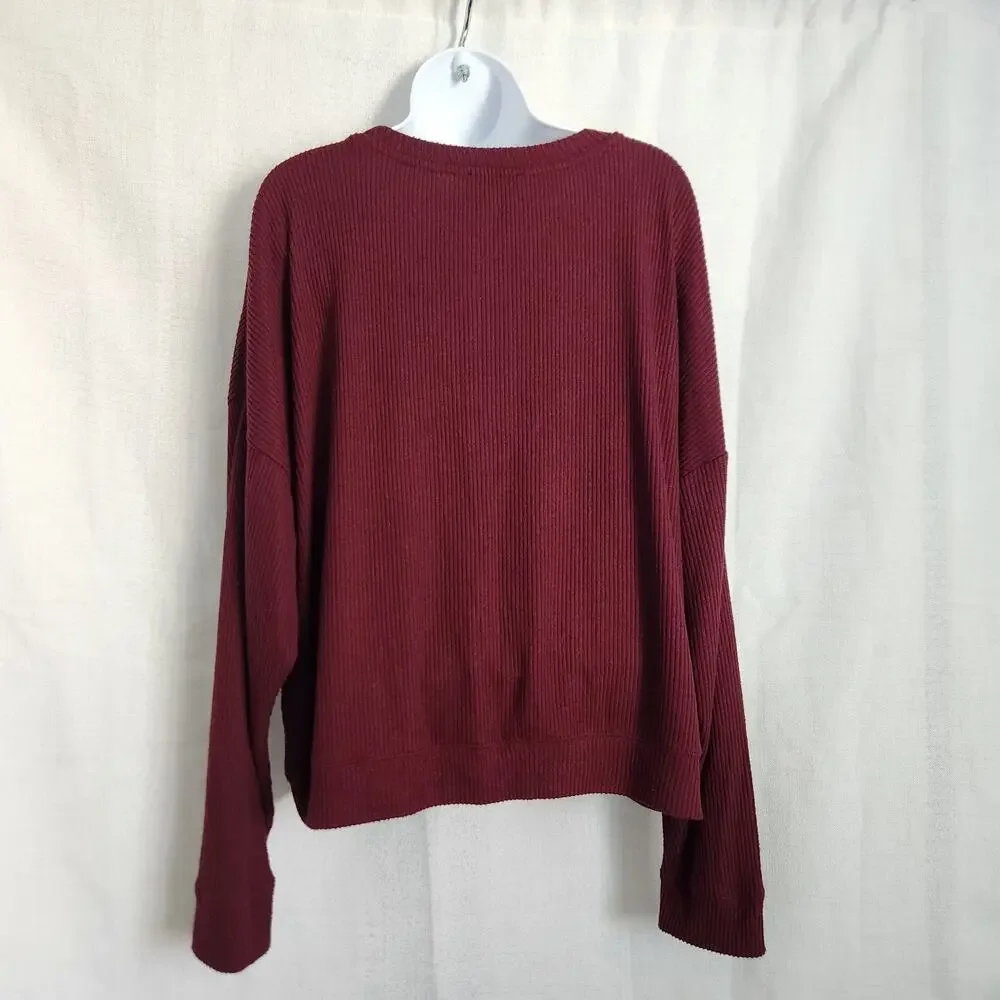 NWT Alfani Intimates XL Burgundy Scoop Neck‎ Cotton Top